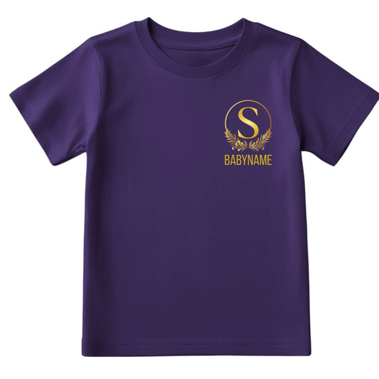 Baby First Letter Printed Tshirt