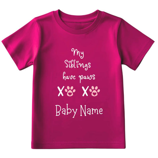 My Siblings has Paws Tshirt